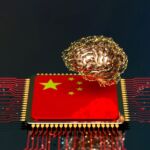 Photo concept illustrating China's advances in AI.