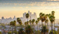 Downtown Los Angeles at sunset