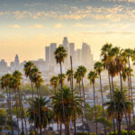 Downtown Los Angeles at sunset