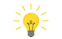 Bright idea concept photo.