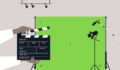 Photo illustrating concept of "lights, camera, action!"